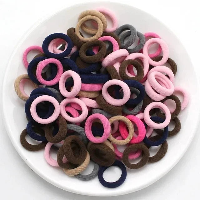 Kids hair elastics assorted colors