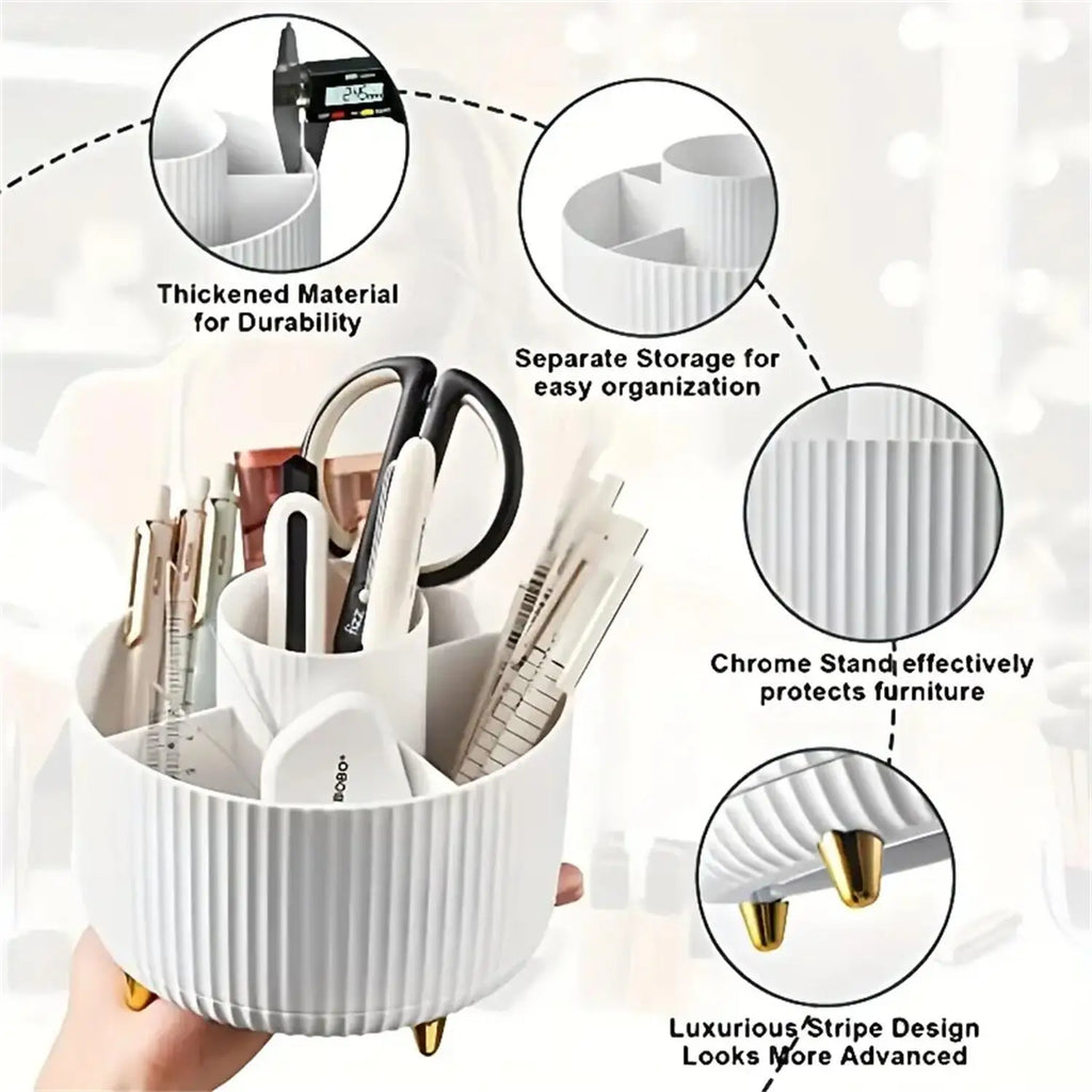 Vanity makeup organizer display