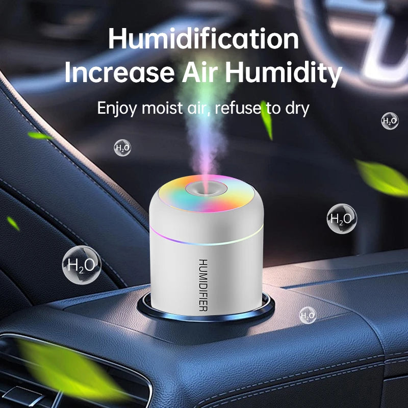 Mini USB humidifier aroma diffuser - angle view