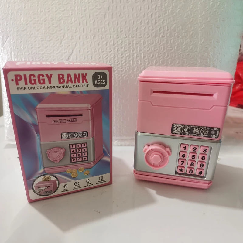 Electronic piggy bank for kids - side view