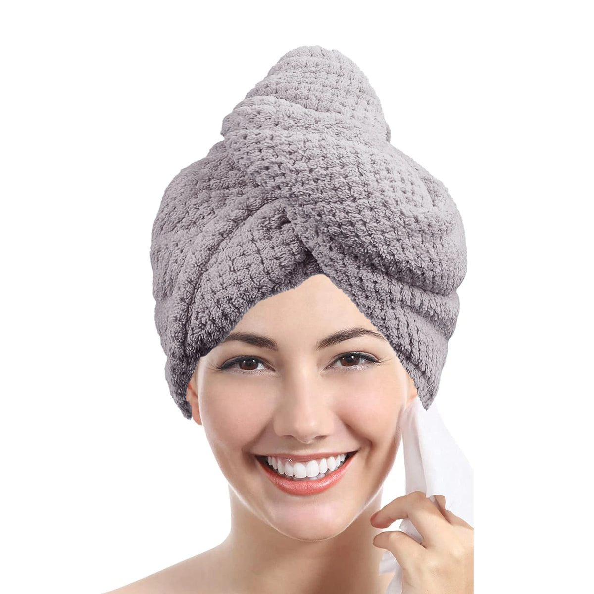 Microfiber Hair Towel Wrap – Quick-Dry Turban, Anti-Frizz