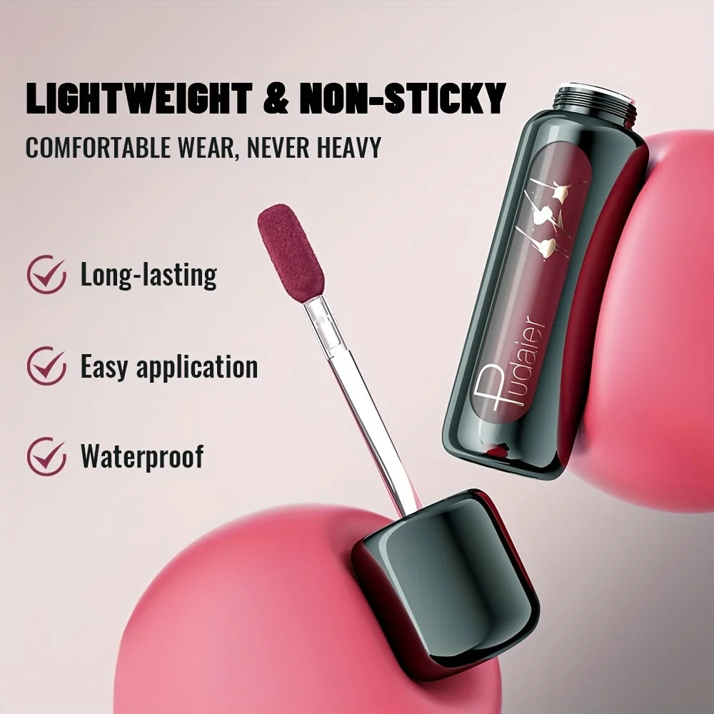 Matte velvet lip gloss - long-lasting liquid lipstick