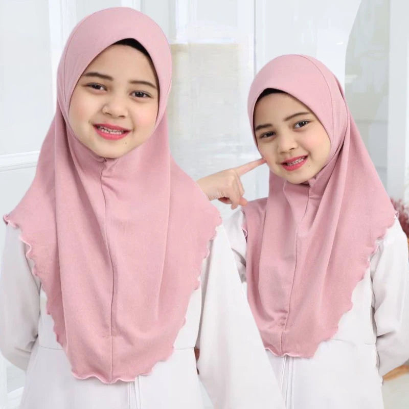 Amira Hijab Cap – model front view | Velvetova