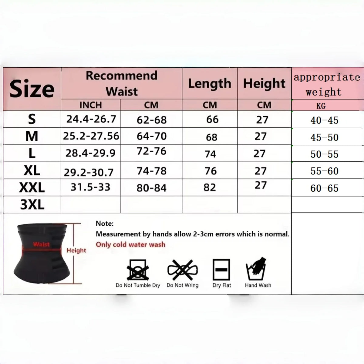 Waist trainer for women slimming belt - feature detail