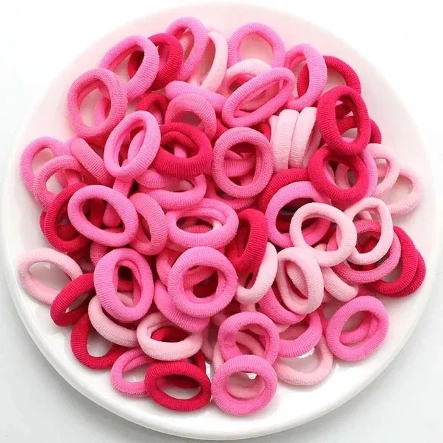 Small elastic hair bands 200pcs - colorful
