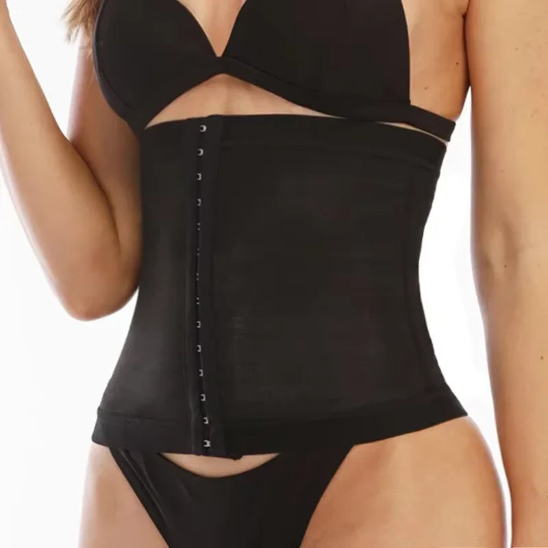 Women's sauna sweat suit waist trainer vest - angle view