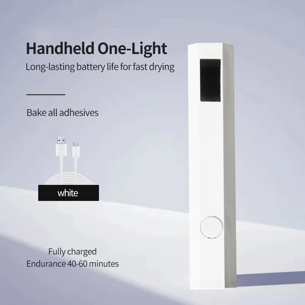 Handheld UV LED nail dryer lamp - portable gel curing light