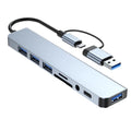 8-in-1 USB-C hub docking station - side view