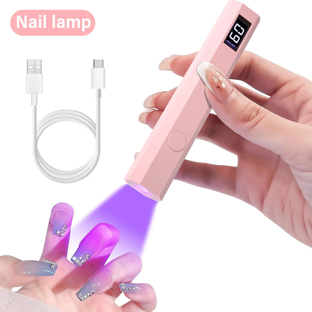 Handheld UV LED nail dryer lamp - portable gel curing light