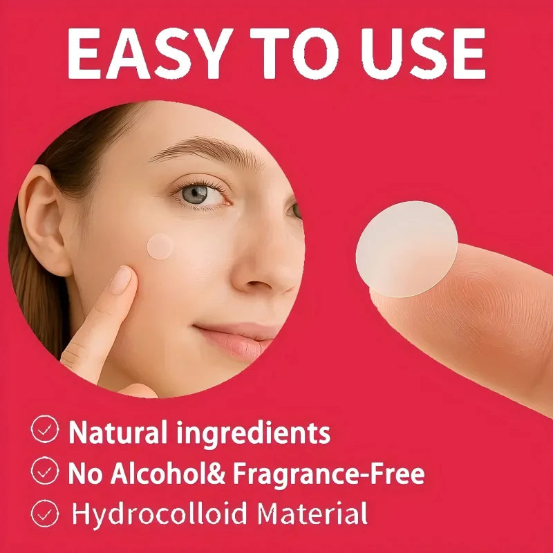 Hydrogel acne patches easy to use – natural fragrance-free