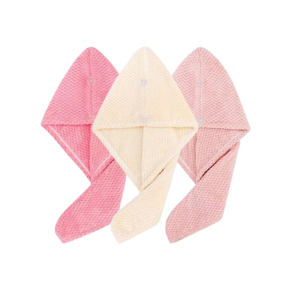 Microfiber hair towel wrap - quick dry turban