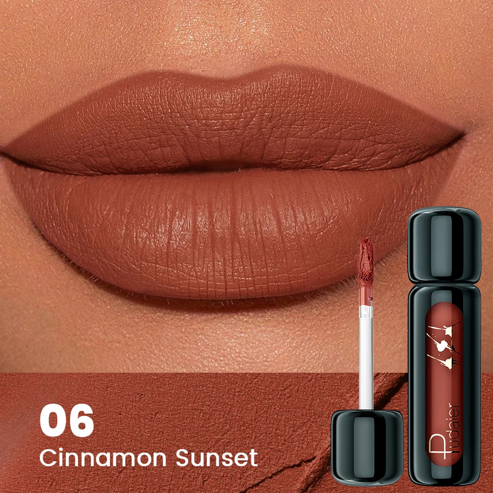 Liquid lip mud lipstick - non-sticky matte finish