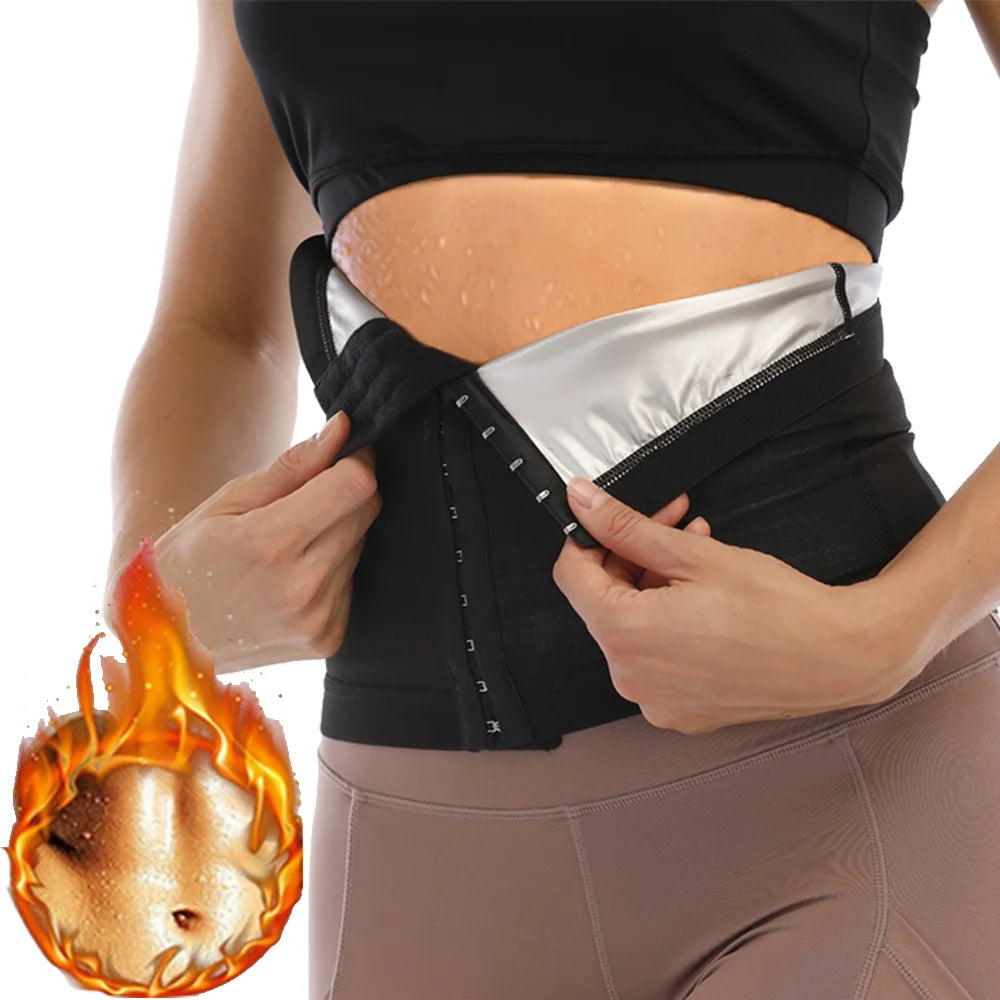 Women's sauna sweat suit waist trainer vest - front view