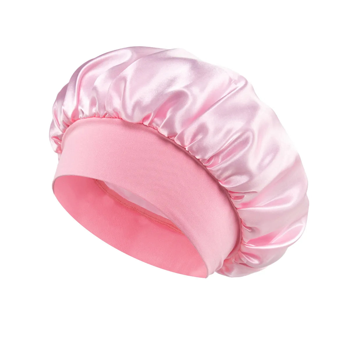 Silk satin bonnet for curly hair protection