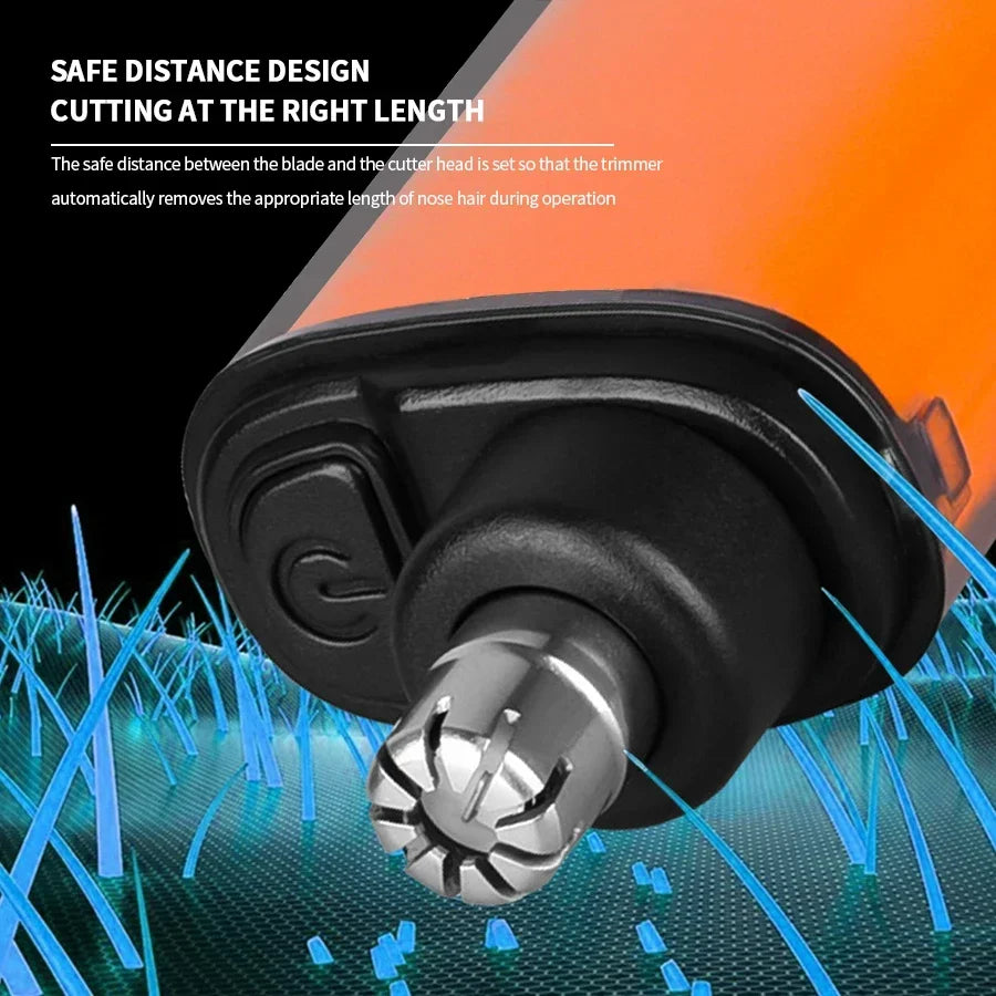 Electric nose and ear hair trimmer - rechargeable