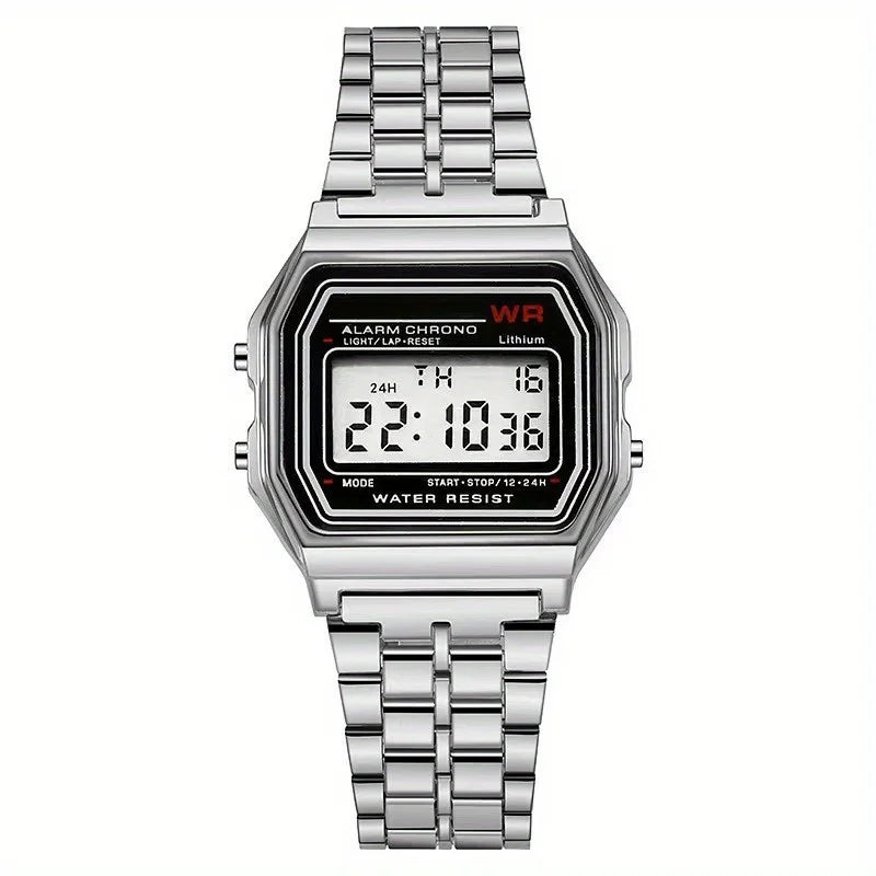 F91W Digital Sports Watch – Stainless Steel LED Watch for Men & Women