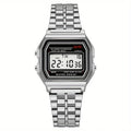 F91W Digital Sports Watch – Stainless Steel LED Watch for Men & Women