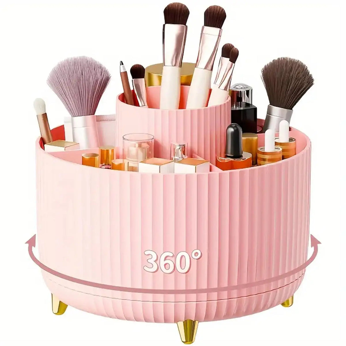 Rotating cosmetic storage stand