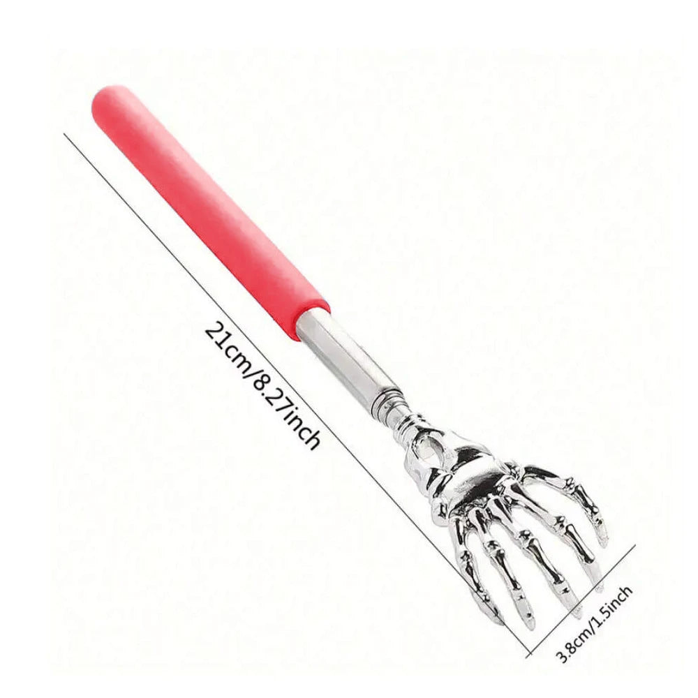 Telescopic extendable back scratcher - top view