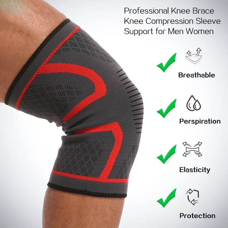 Knee sleeves running benefits: breathable, perspiration, elasticity, protection