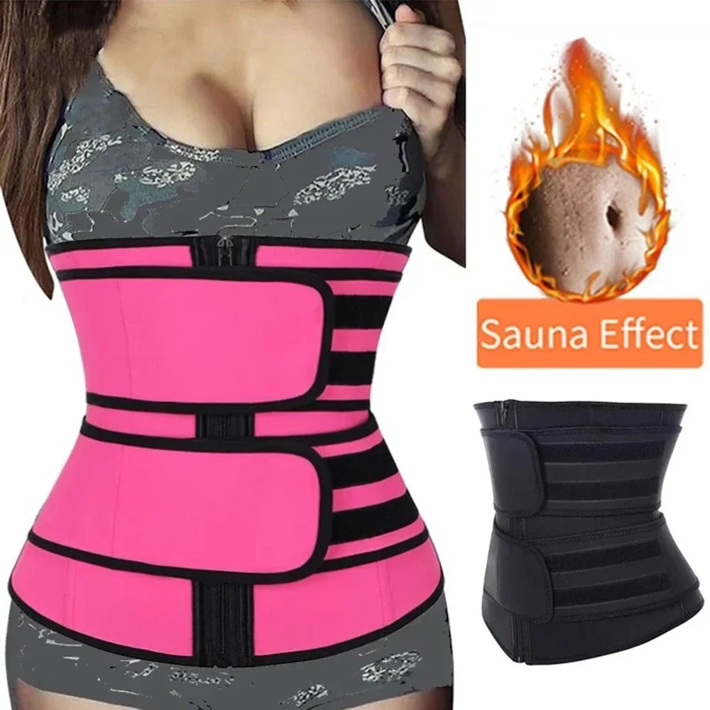 Waist trainer for women slimming belt - front view