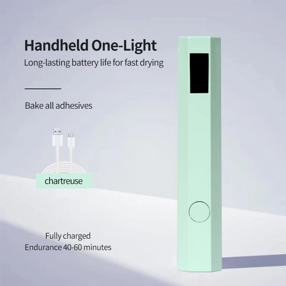 Rechargeable LED nail dryer - digital display