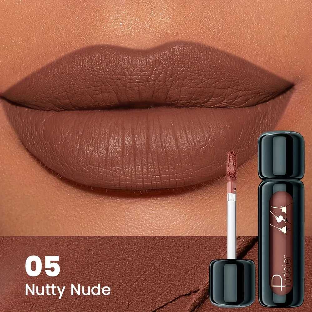 Liquid lip mud lipstick - non-sticky matte finish